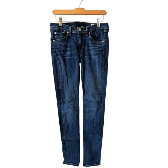 Rag & Bone Skinny Denim Jeans Woodford Dark Wash 28 - Picture 2 of 9